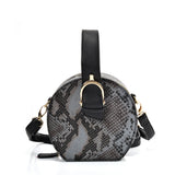 Chic Snakeskin Pattern Small Tote Bag with Zipper Closure and Multiple Colors - Perfect for Everyday Use