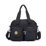 Women's Large Solid Crossbody Bag with Zip Closure, Adjustable/Detachable Shoulder Strap, External Pockets, Durable Material, Inner Pockets, Lightweight - Kipling-Style Bag for Everyday Use or Special Occasions