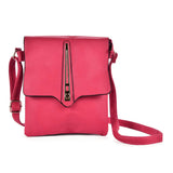 Chic Metal Lock Decoration Cross Body Bag in Black and Pink Oxford Fabric for Women