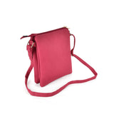 Stylish Women's Zipper Cross Body Bag with Lock Detail in Multiple Colors and Convenient Interior Pocket