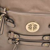 Stylish PU Zip Cross Body Bag with Adjustable Straps and Interior Pocket in Tan, Red Rubber, Purplish Red, and Apricot