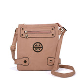 Stylish Messenger Bag with Zip Front Detail and Multiple Pockets - Available in Various Colors