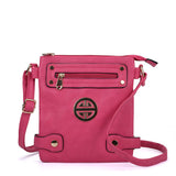 Stylish Messenger Bag with Zip Front Detail and Multiple Pockets - Available in Various Colors