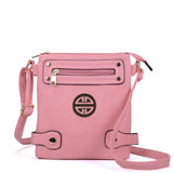 Stylish Messenger Bag with Zip Front Detail and Multiple Pockets - Available in Various Colors