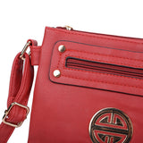 Stylish Messenger Bag with Zip Front Detail and Multiple Pockets - Available in Various Colors