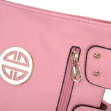 Fuchsia Messenger Bag with Zip Front Detail - Fully Lined Cross Body Bag with Adjustable Straps, External Pockets, and Interior Zip Pocket - Perfect for Daily Use