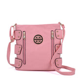 Fuchsia Messenger Bag with Zip Front Detail - Fully Lined Cross Body Bag with Adjustable Straps, External Pockets, and Interior Zip Pocket - Perfect for Daily Use