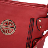 Fuchsia Messenger Bag with Zip Front Detail - Fully Lined Cross Body Bag with Adjustable Straps, External Pockets, and Interior Zip Pocket - Perfect for Daily Use