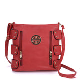 Fuchsia Messenger Bag with Zip Front Detail - Fully Lined Cross Body Bag with Adjustable Straps, External Pockets, and Interior Zip Pocket - Perfect for Daily Use