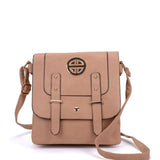 Metal Detail Crossbody Flap Bag with Adjustable Straps and Interior Zip Pocket in Various Colors - Perfect for Everyday Use and Chic Style