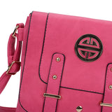 Metal Detail Crossbody Flap Bag with Adjustable Straps and Interior Zip Pocket in Various Colors - Perfect for Everyday Use and Chic Style