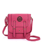 Metal Detail Crossbody Flap Bag with Adjustable Straps and Interior Zip Pocket in Various Colors - Perfect for Everyday Use and Chic Style