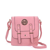 Metal Detail Crossbody Flap Bag with Adjustable Straps and Interior Zip Pocket in Various Colors - Perfect for Everyday Use and Chic Style
