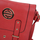 Metal Detail Crossbody Flap Bag with Adjustable Straps and Interior Zip Pocket in Various Colors - Perfect for Everyday Use and Chic Style