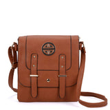 Metal Detail Crossbody Flap Bag with Adjustable Straps and Interior Zip Pocket in Various Colors - Perfect for Everyday Use and Chic Style
