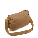 Sports Waist Cross-Body Bag - Durable Canvas Material, Multiple Pockets, Adjustable Shoulder Strap, Ideal for Outdoor Sports and Activities (Black/Camel/Purple)
