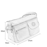 Sports Waist Cross-Body Bag - Durable Canvas Material, Multiple Pockets, Adjustable Shoulder Strap, Ideal for Outdoor Sports and Activities (Black/Camel/Purple)