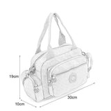 Dark Blue Dual-Use Sports Waist Handbag - Durable Canvas Material, Adjustable Shoulder Strap, Five Zip Pockets, and Easy-to-Clean Design