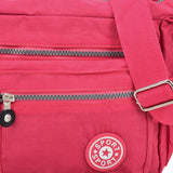 Solid Color Sports Waist Versatile Bag, Multiple Compartment, Adjustable Strap