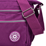 Solid Color Sports Waist Versatile Bag, Multiple Compartment, Adjustable Strap
