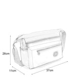 Solid Color Sports Waist Versatile Bag, Multiple Compartment, Adjustable Strap