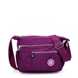 Solid Color Sports Waist Versatile Bag, Multiple Compartment, Adjustable Strap