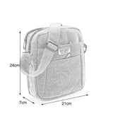 SPORT Cross Body Bag With Multiple Zipper, Durable & Lightweight
