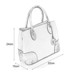 New Apricot Sequin Design Tote Bag with Handle - Women's Fashion Handbag