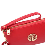 Canvas Crossbody Bag with Metal Detail and External Zip Pocket in Multiple Colors