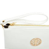 Canvas Crossbody Bag with Metal Detail and External Zip Pocket in Multiple Colors