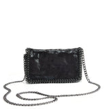 Bright Leather Bag with Chain Handle, High-Quality Material, Spacious and Versatile, Sleek and Modern Design
