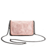 Bright Leather Bag with Chain Handle, High-Quality Material, Spacious and Versatile, Sleek and Modern Design