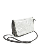Bright Leather Bag with Chain Handle, High-Quality Material, Spacious and Versatile, Sleek and Modern Design