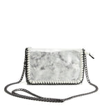 Bright Leather Bag with Chain Handle, High-Quality Material, Spacious and Versatile, Sleek and Modern Design