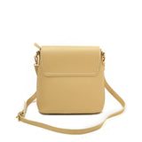 Simple PU Handbag With Flap and Zip Top Closure For Women