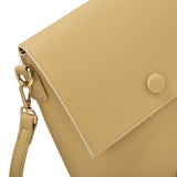 Simple PU Handbag With Flap and Zip Top Closure For Women
