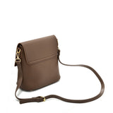 Simple PU Handbag With Flap and Zip Top Closure For Women