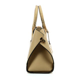 Apricot & Black Simple Tote Bag with Sequins Design - Elegant and Practical Women's Handbag