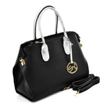 Apricot & Black Simple Tote Bag with Sequins Design - Elegant and Practical Women's Handbag