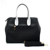 Apricot & Black Simple Tote Bag with Sequins Design - Elegant and Practical Women's Handbag