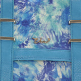 Large Capacity Handbag With Watercolor And Buckle Flap Design