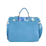 Large Capacity Handbag With Watercolor And Buckle Flap Design