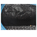 Large Capacity Handbag With Watercolor And Buckle Flap Design
