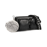 Stylish Crossbody Bag with Detachable Strap and Coin Purse
