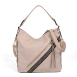 WY-CT35460-KHAKI- Solid Color Simple Cross-Body Bag