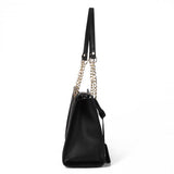 Stylish and Practical Everyday Handbag with Durable PU Construction and Zip Closure