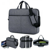 15.6 Inch Laptop PC Waterproof Shoulder Bag Carrying Soft Notebook Case Cover UK - Protective Sleeve for MacBook, Dell, HP, Lenovo, Acer and More