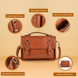 Versatile Handbag With Flap And Buckle Design, Made From High Quality PU, Suitable For Travel, Fits Ryanair, Solid Color, Brown