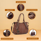Versatile Cross-Body Bag, Handbag For Women, Solid Color, Simple, Spacious & Elegant
