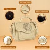 Women's Cross Body Bag by Carry Comforts - Stylish and Functional Bag with Adjustable Strap, Zipper Closure, Two Compartments, Inner Zip Pocket, and Front Pocket